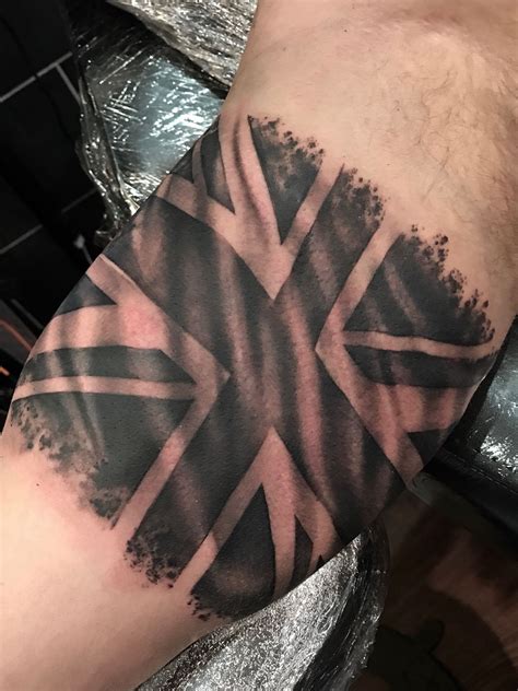 Union Jack flag by Lou Bragg | Cool arm tattoos, Military sleeve tattoo ...