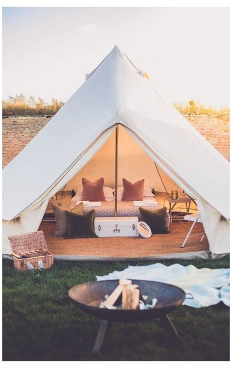 8 Glamping Destinations Across the U.S. #bell #tent #camping A beautiful 'Gold' luxury Bell Tent ...