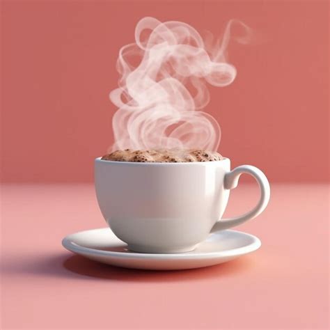 Premium AI Image | cup of coffee with steam