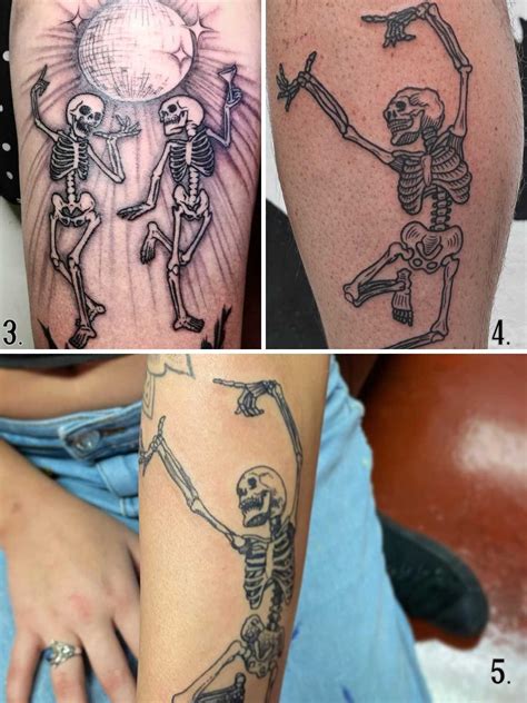 21+ Playful Dancing Skeleton Tattoo Ideas - Tattoo Glee