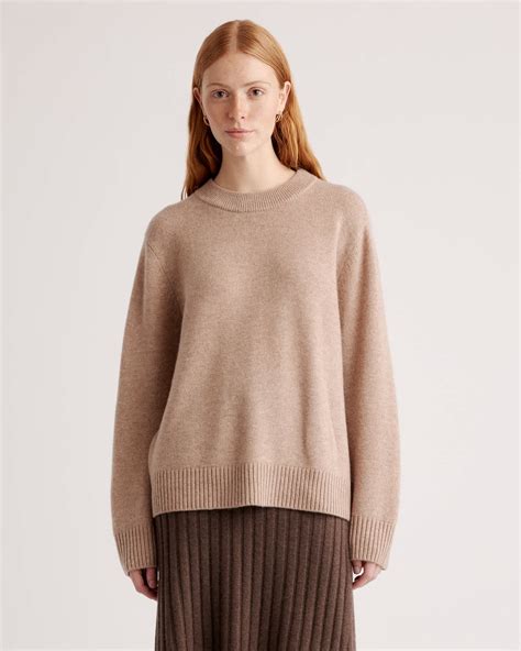 Mongolian Cashmere Oversized Crewneck Sweater