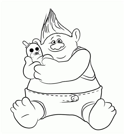 Biggie from Trolls Coloring Pages - Free Printable Coloring Pages