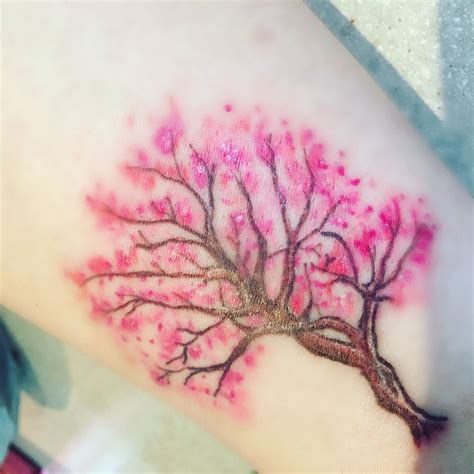 Weeping cherry blossom tree #pinktreetattoo #cherryblossomtattoo #tattoo #friendshiptattoos # ...