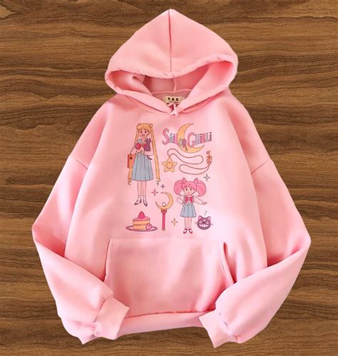 Sailor Moon Hoodie Aesthetic Anime Sweatshirt Kawaii Cute | Etsy