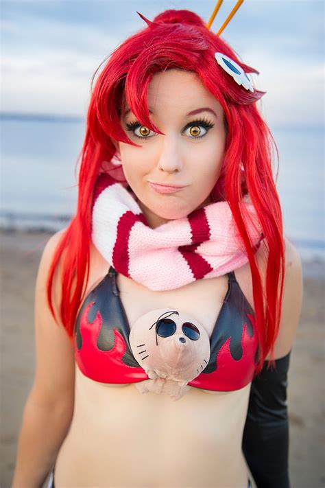 Yoko Littner Cosplay, Woman In Anime Cosplay During - Red Hair Girl Cosplay - 728x1092 Wallpaper ...