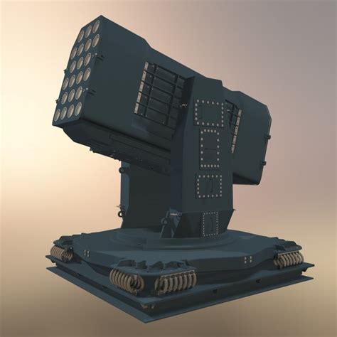 3d model missile launcher