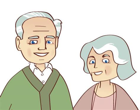 grandma and grandpa cartoon - Clip Art Library