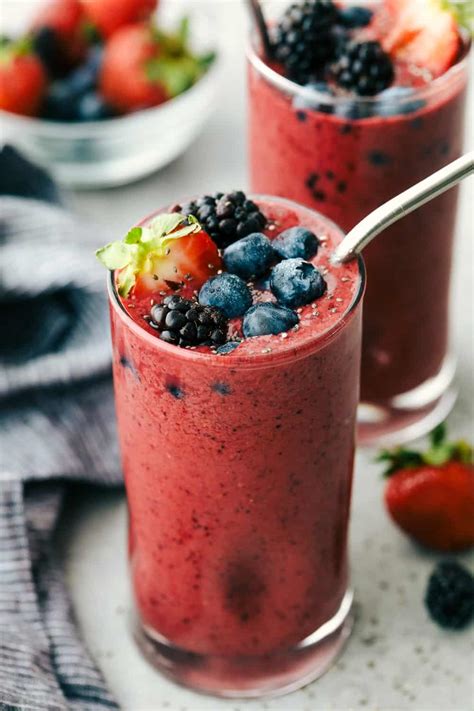 Simple Mixed Berry Smoothie Recipe | The Recipe Critic