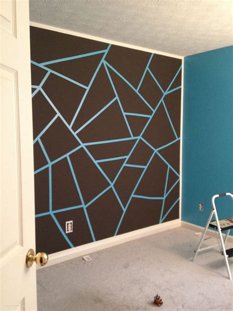 Bedroom Wall Paint Design Ideas With Tape - Algarath