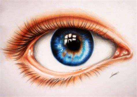 Realistic Eye Drawing Colored Pencil Tutorial - Coloring Skin With Colored Pencils | Bodenowasude