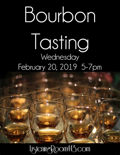 Bourbon Tasting - 2/20 - The 443 Social Club & Lounge