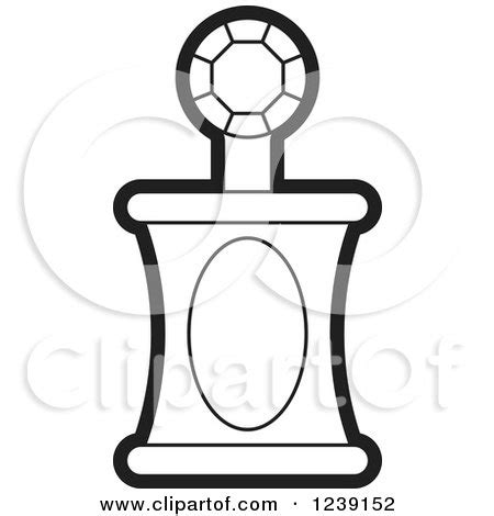 Clipart of a Black and White Perfume Bottle 2 - Royalty Free Vector Illustration by Lal Perera ...