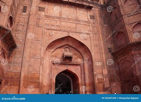 Architecture of Red Fort in New Delhi, India Editorial Stock Image - Image of considered ...