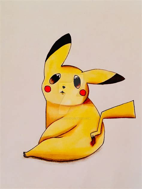 Cute pikachu drawing by ShelbsKristen on DeviantArt