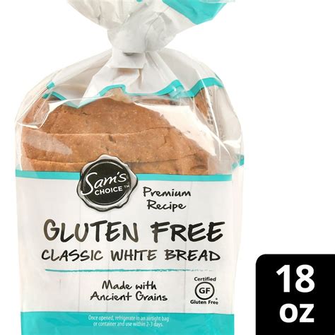 Sam's Choice Gluten Free Classic White Bread, 18 Oz - Walmart.com - Walmart.com