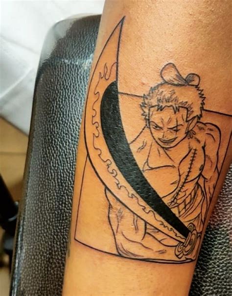 Roronoa Zoro Tattoo | Arm tattoos for guys, One piece tattoos, Tattoos