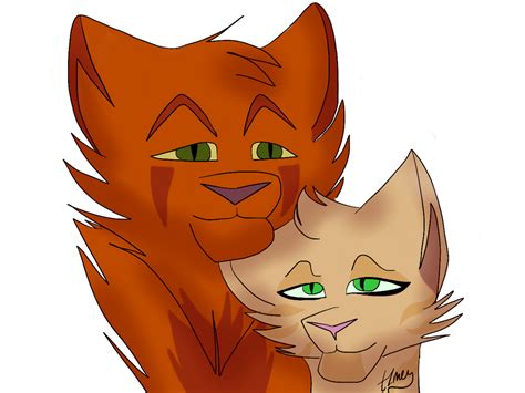 Firestar and Sandstorm by Sparrovvs on DeviantArt