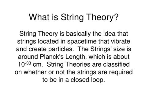 PPT - String Theory PowerPoint Presentation, free download - ID:2752028