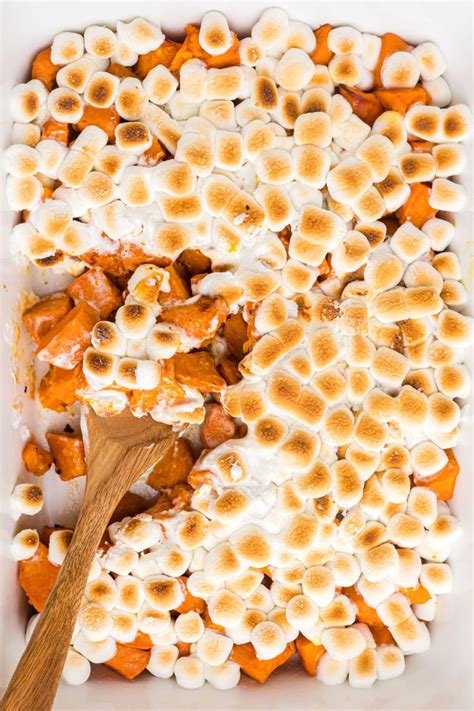 Caramelized Yams with Marshmallows - Recipe Girl