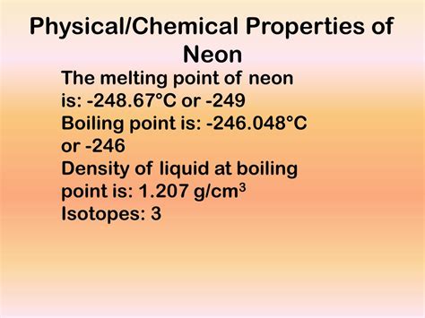 Neon Facts Symbol Discovery Properties Uses