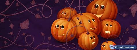 Halloween Cute Pumpkins Holidays And Celebrations Facebook Cover Maker ...