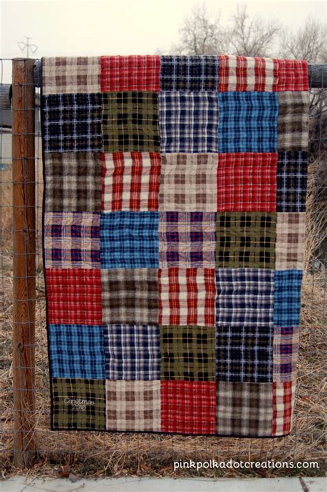 Plaid Flannel Quilt - Pink Polka Dot Creations