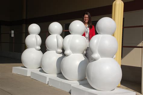 Snowman sculptures roll out so artists can bring them to life - Positively Naperville