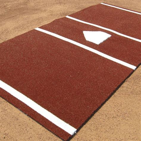 Pro Hitting & Home Plate Mats 6' x 12' - C & H Baseball Mats