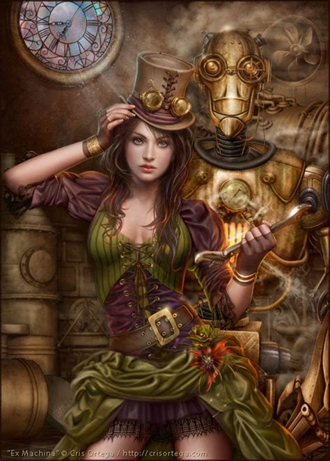 Steampunk art and drawing examples that ... | Steampunk artwork, Steampunk art, Punk women