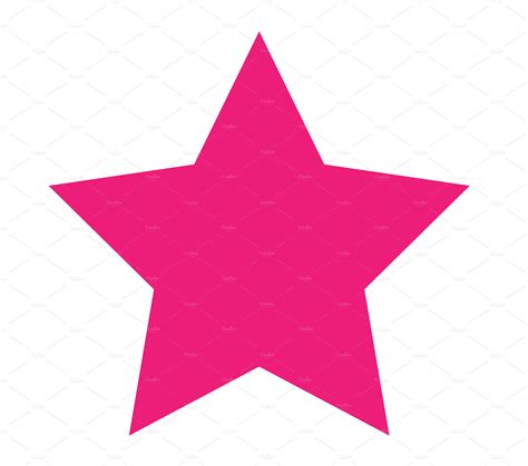 Star icon pink color vector | Icons ~ Creative Market