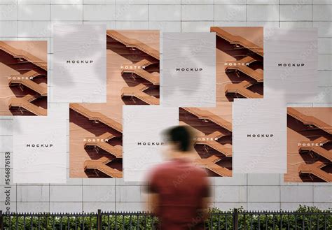 Posters Wall Mockup Stock Template | Adobe Stock