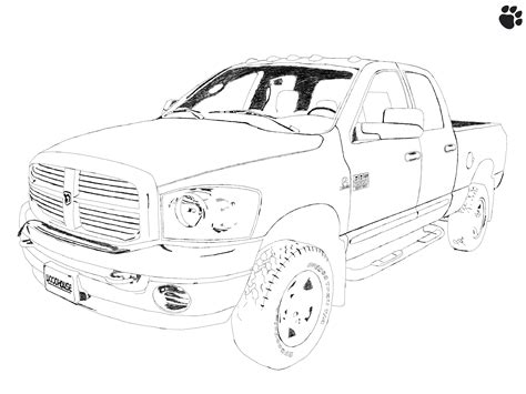 Dodge Ram 2500 (Heavy Duty) Sketch by TehPaws3D on DeviantArt