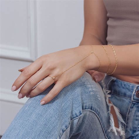 Figaro Chain Gold Bracelet, Stackable Dainty bracelets – AMYO Jewelry