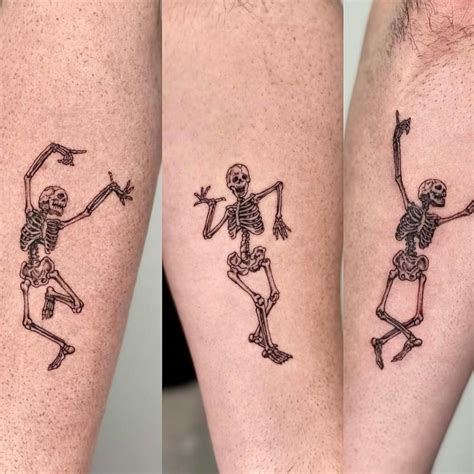 21+ Playful Dancing Skeleton Tattoo Ideas - Tattoo Glee