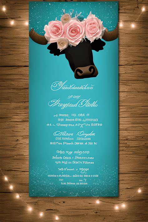 Party Invitation Rustic Wood Background · Creative Fabrica