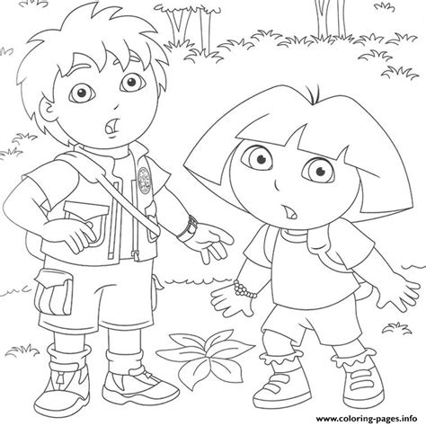 Dora Et Diego Coloring page Printable