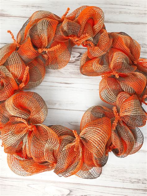 Fall and Thanksgiving Deco Mesh Wreath - Kelly Lynn's Sweets and Treats