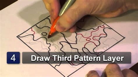 How to Draw Camouflage Patterns - YouTube