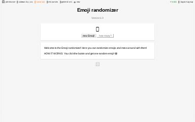 Emoji randomizer ― Perchance Generator