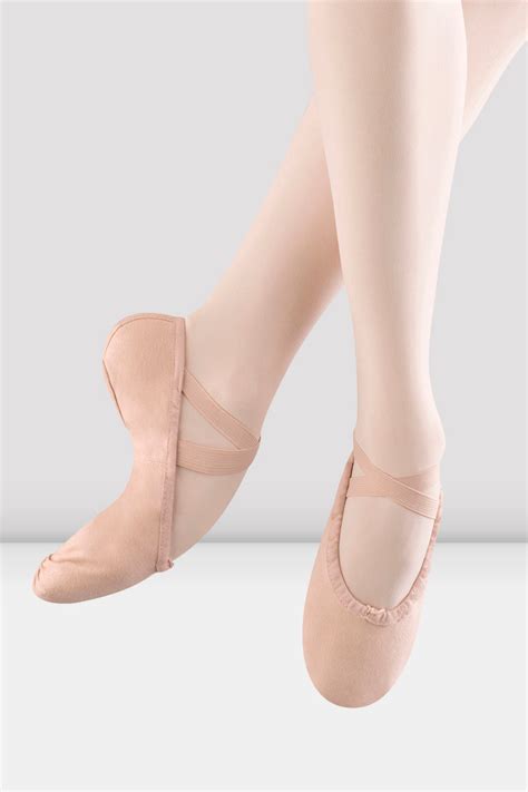 Ladies Pump Canvas Ballet Shoes, Pink | BLOCH USA