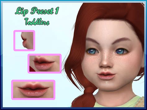 The Sims Resource - Toddler Lip Preset 1