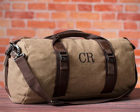 Canvas Duffel Bag Personalized Holiday Gift Christmas - Etsy