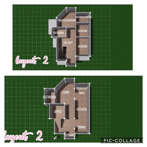 two floor plans showing the different rooms in each apartment, and how to use them