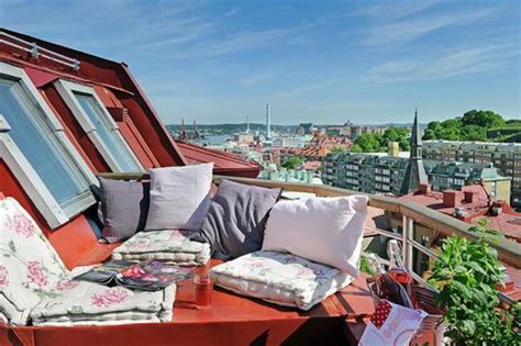 Rooftop Apartment Design: Great Arrangement and Cheerful Color - Design Swan