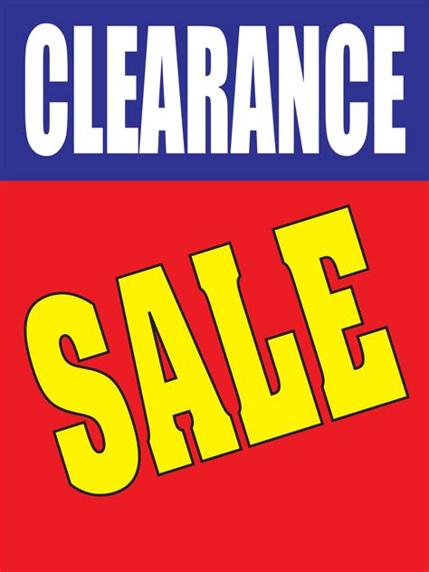 Clearance Sale 18"x24" Store Business Retail Promotion Signs - 2000signs.com