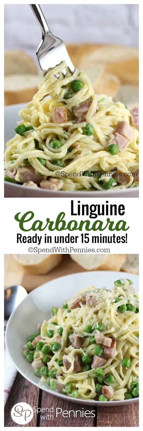 Linguine Carbonara in 15 Minutes!