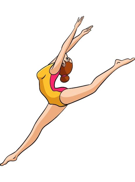 Premium Vector | Gymnastics Cartoon Colored Clipart Illustration