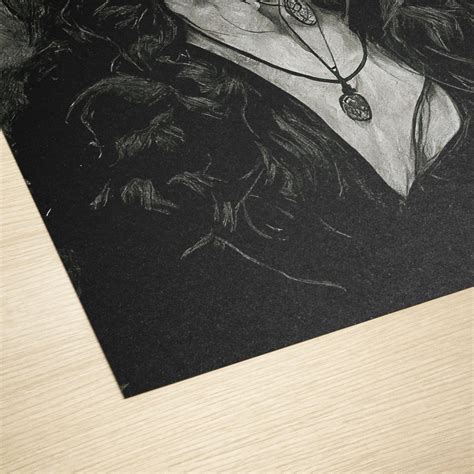 Witch Art Print Black and White Drawing Witchcraft Decor - Etsy