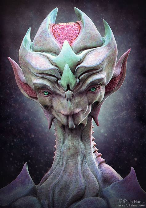 The Strategist by 家豪 Jia Hao | Sci-Fi | 3D | CGSociety | Alien character, Creature design, Alien ...