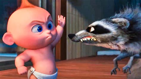 Incredibles 2 Movie Clip - Baby Jack Jack vs Raccoon Fight (2018) - YouTube